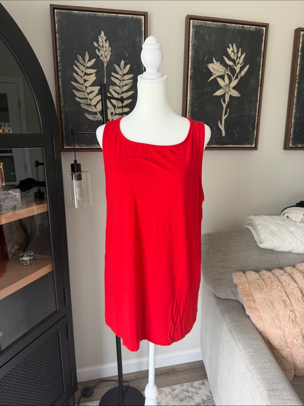 torrid Red Scoop Neck Tank Top